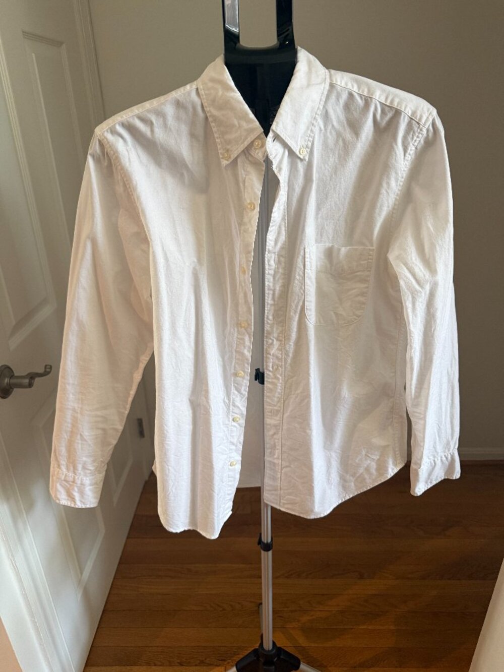 J. Crew slim untucked white cotton shirt - size small